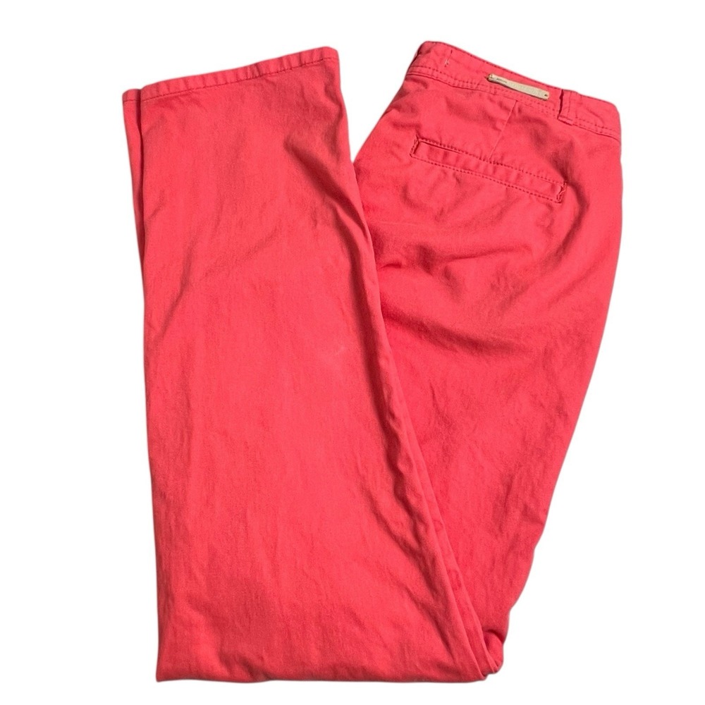 Pilcro Anthropologie Womens 28 Coral‎ Straight Leg Low Rise Chino Pants